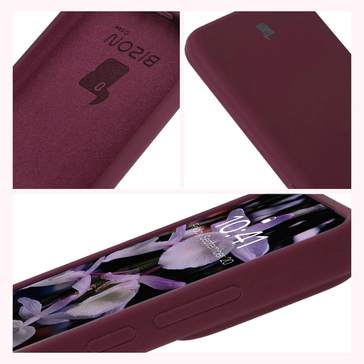Etui Bizon Silikonowe Soft do Xiaomi 15 Ciemno-fioletowy