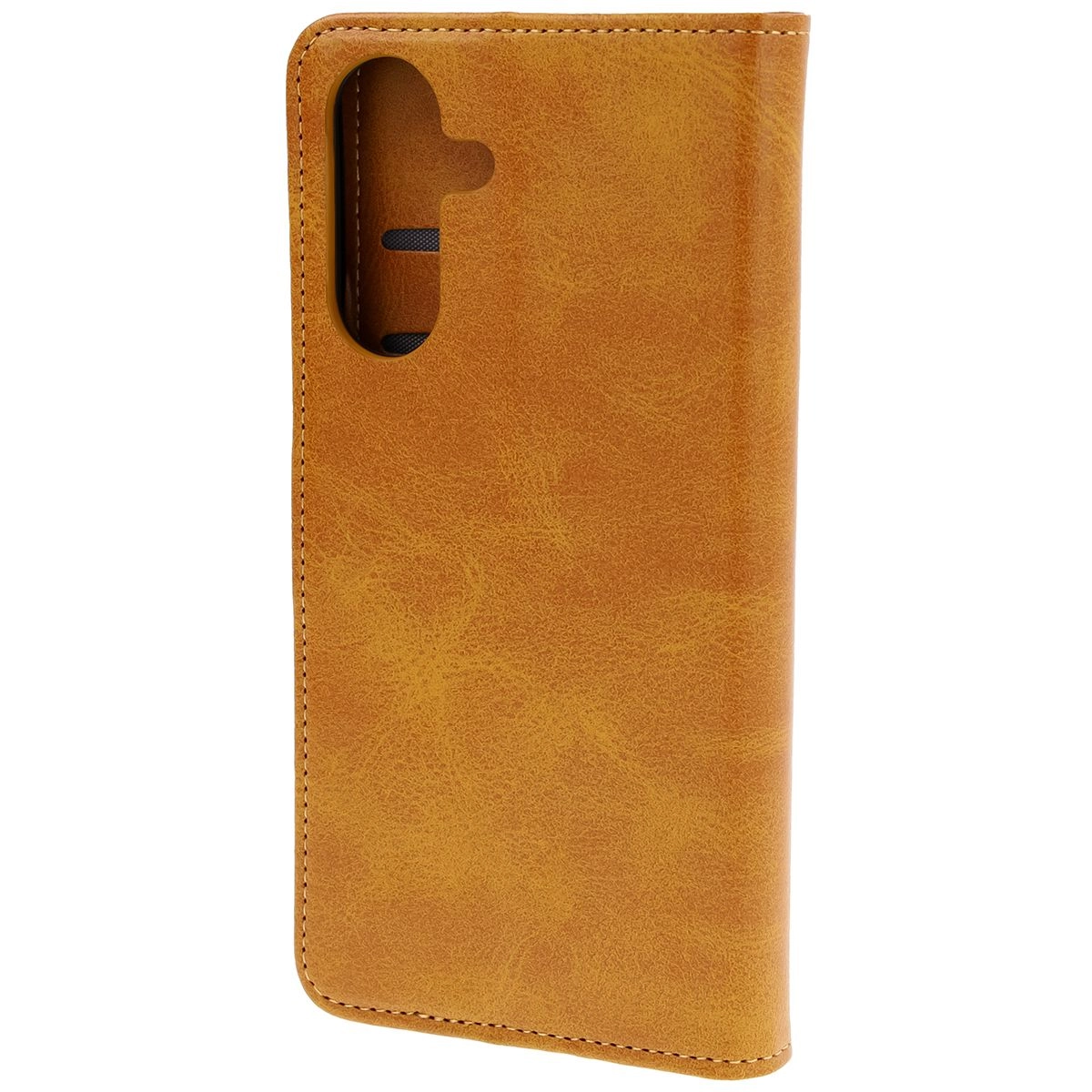 Etui Bizon z klapką Pocket do Galaxy A36 5G Brązowy