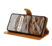 Etui Bizon z klapką Pocket do Galaxy A36 5G Brązowy