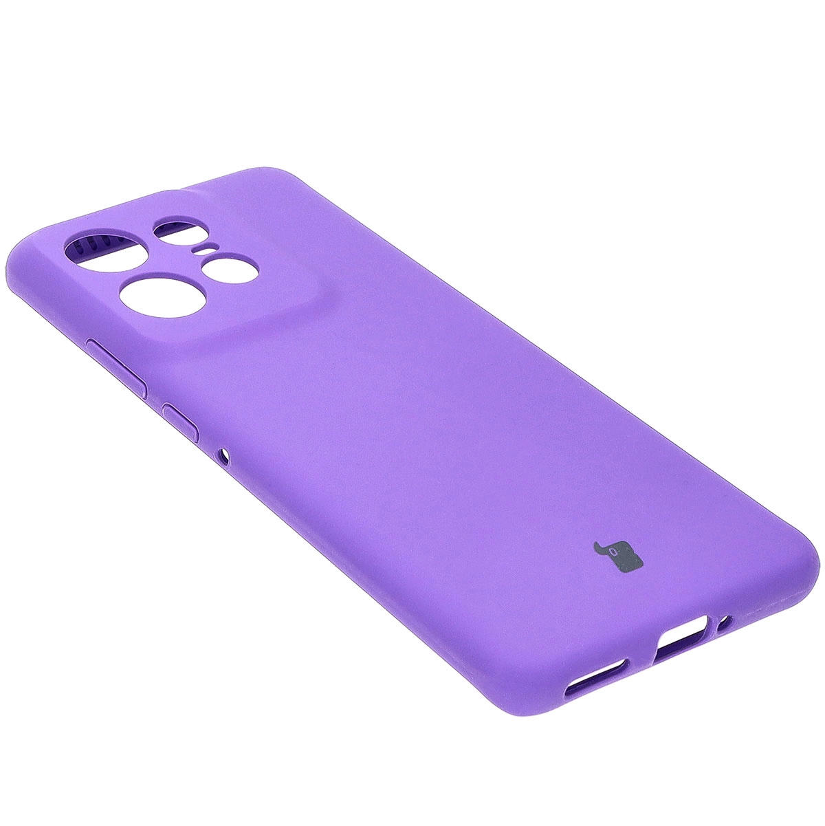 Etui Bizon Silikonowe Soft do Motorola Edge 50 Pro Fioletowy