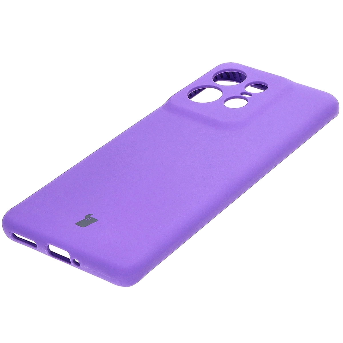 Etui Bizon Silikonowe Soft do Motorola Edge 50 Pro Fioletowy