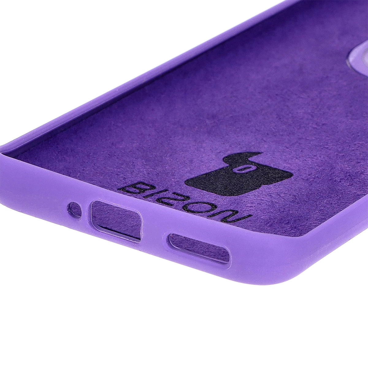 Etui Bizon Silikonowe Soft do Motorola Edge 50 Pro Fioletowy
