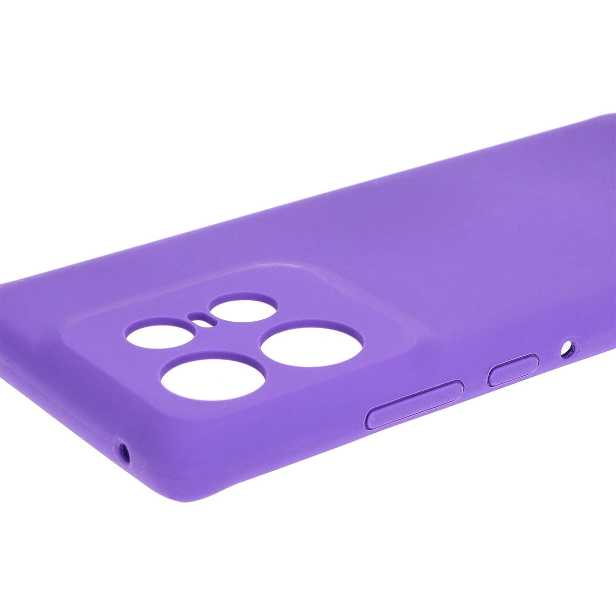 Etui Bizon Silikonowe Soft do Motorola Edge 50 Pro Fioletowy