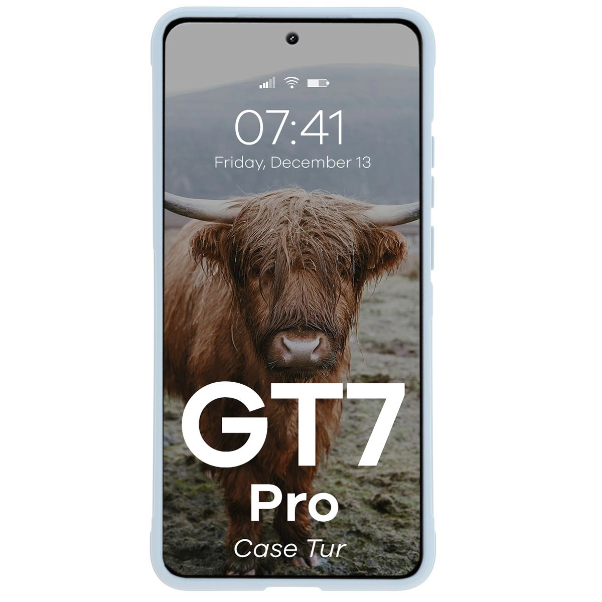Etui Bizon Tur do Realme GT 7 Pro Jasnoniebieskie