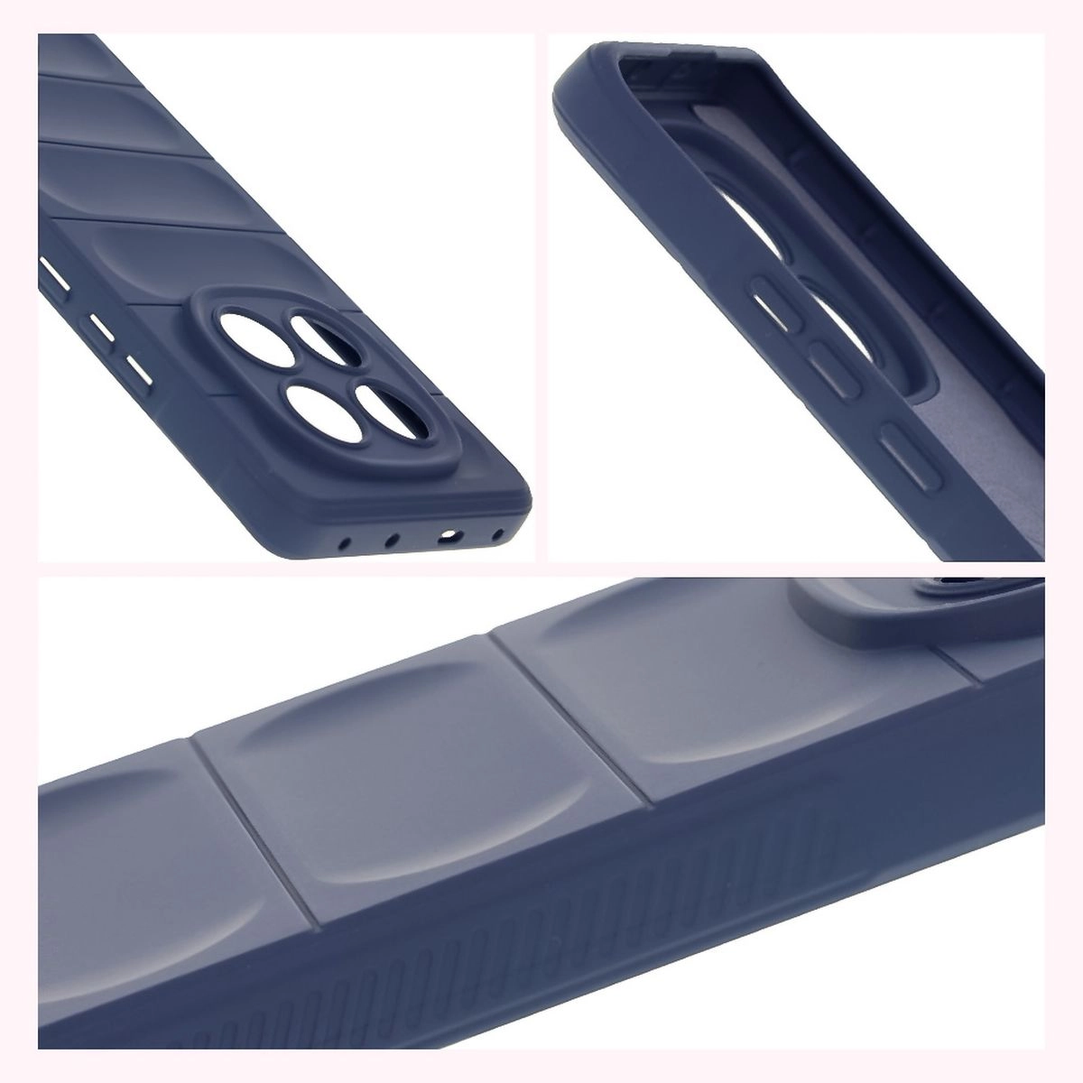 Etui Bizon Tur do Xiaomi Redmi Note 14 Pro 5G / Poco X7 Granatowy