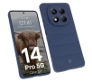 Etui Bizon Tur do Xiaomi Redmi Note 14 Pro 5G / Poco X7 Granatowy