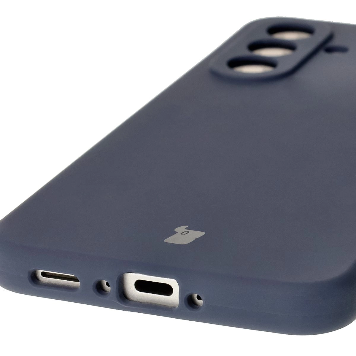 Etui Bizon Silikonowe Soft do Galaxy A36 5G Ciemno-niebieski