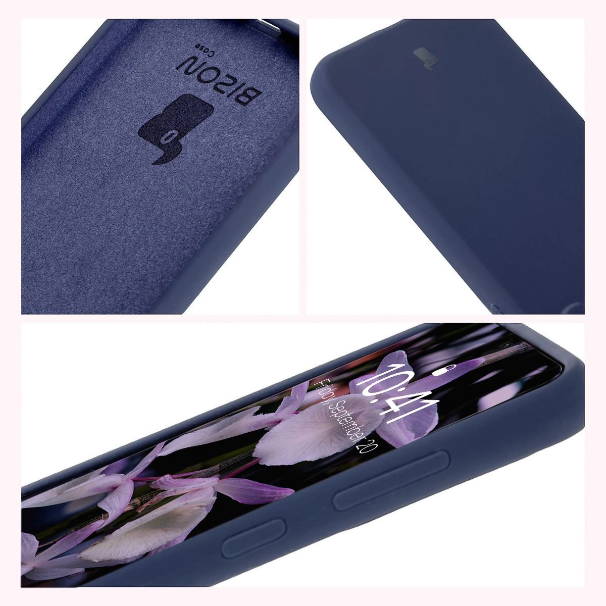 Etui Bizon Silikonowe Soft do Galaxy A36 5G Ciemno-niebieski