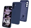 Etui Bizon Silikonowe Soft do Galaxy A36 5G Ciemno-niebieski