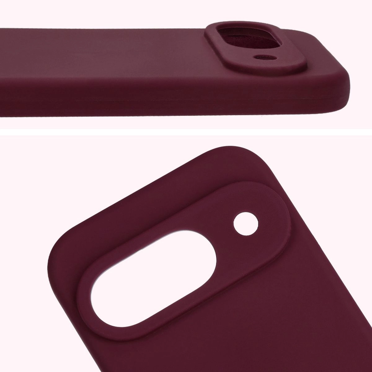 Etui Bizon Silikonowe Soft do Google Pixel 9 Ciemno-fioletowy