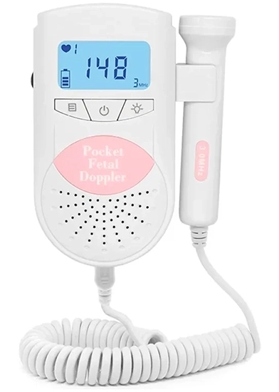 Detektor tętna płodu Jumper JPD-100 S6 Różowy