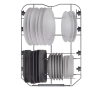 Zmywarka Haier i-Pro Shine Seria 4 XI1C1TB4LPCFB 44,8cm Automatycznie otwierane drzwi Zdalne sterowanie