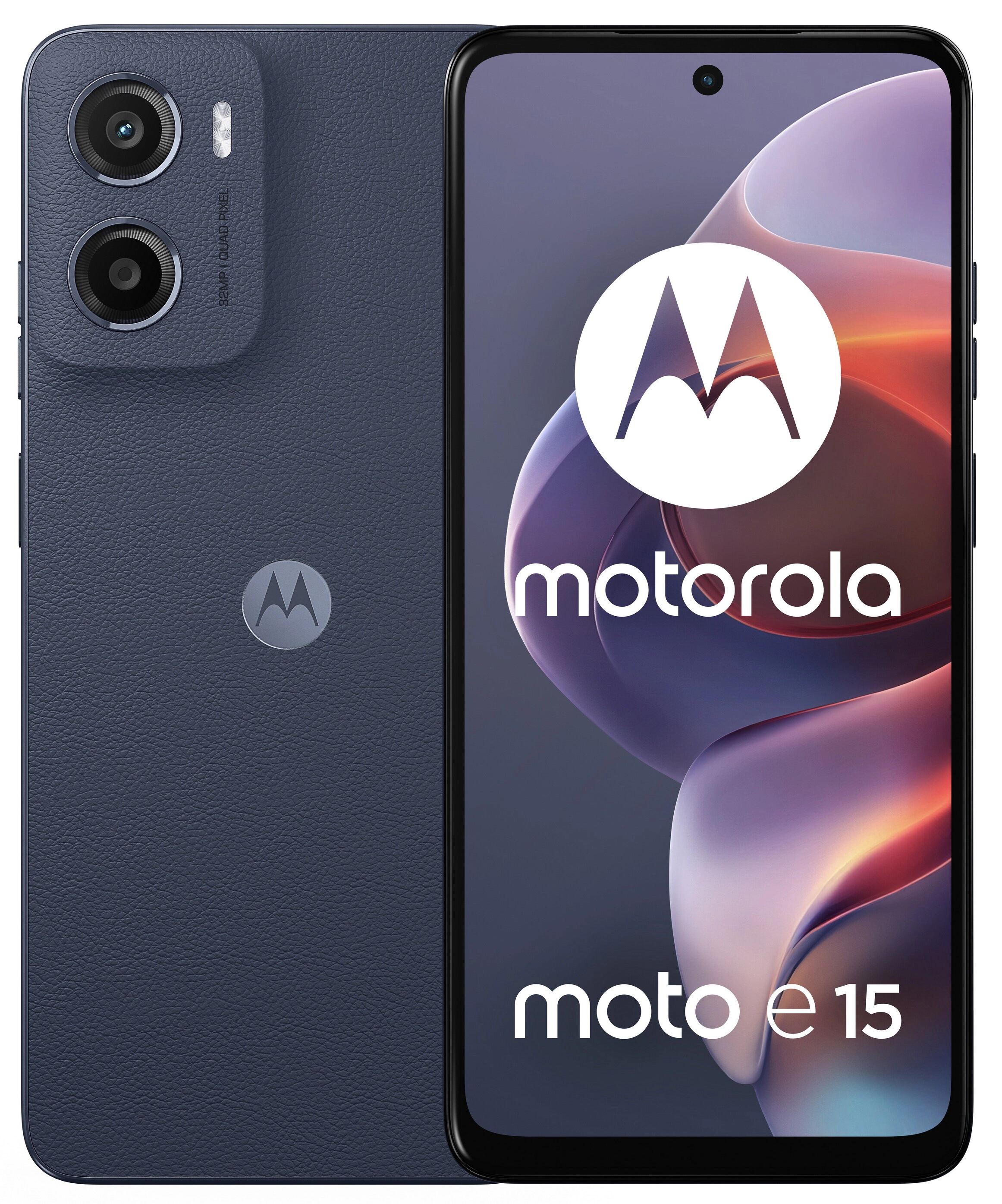 Smartfon Motorola moto e15 2/64GB 6,67" 90Hz 32Mpix Granatowy