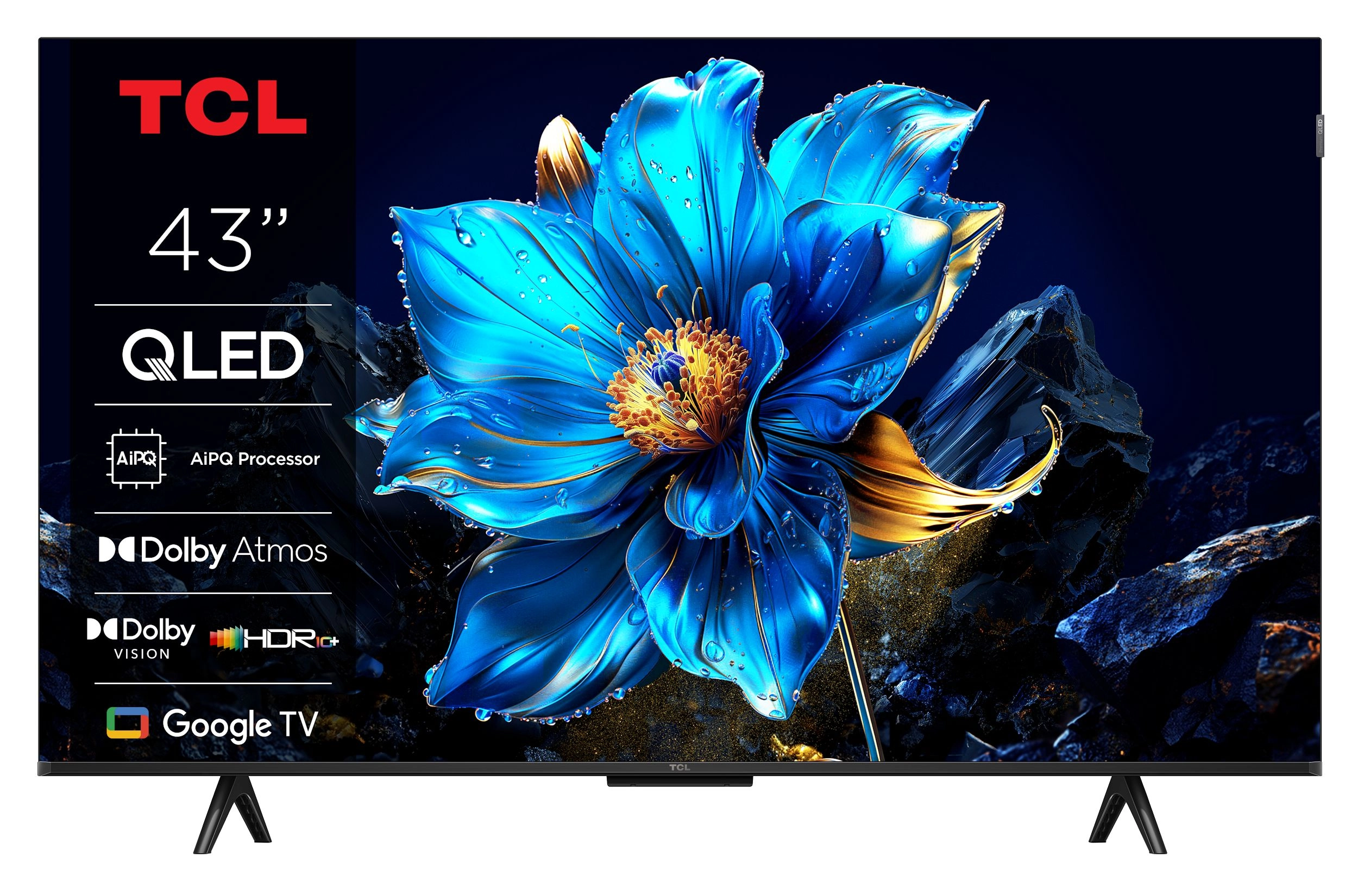 Telewizor TCL 43P7K 43" QLED 4K Google TV Dolby Vision Dolby Atmos HDMI 2.1 DVB-T2