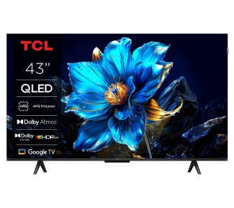 Telewizor TCL 43P7K 43" QLED 4K Google TV Dolby Vision Dolby Atmos HDMI 2.1 DVB-T2