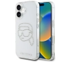 Etui Karl Lagerfeld IML Rhinestones Karl Head do iPhone 16 Przezroczysty