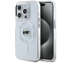 Etui Karl Lagerfeld  IML Metal Karl Head MagSafe do iPhone 15 Pro Max Biały