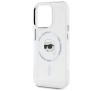Etui Karl Lagerfeld  IML Metal Karl Head MagSafe do iPhone 15 Pro Max Biały