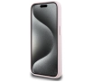 Etui Karl Lagerfeld Silicone Shadow Metal Initial MagSafe do iPhone 15 Pro Max Różowy