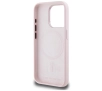 Etui Karl Lagerfeld Silicone Shadow Metal Initial MagSafe do iPhone 15 Pro Max Różowy