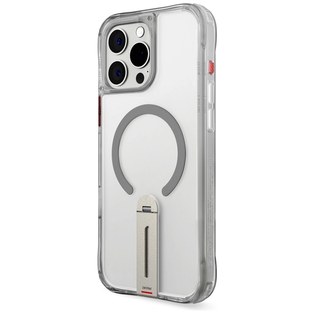 Etui Skinarma Helix Magnetic Charging 360 Rotating Stand do iPhone 16 Pro Titanium