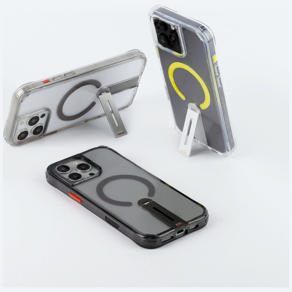 Etui Skinarma Helix Magnetic Charging 360 Rotating Stand do iPhone 16 Pro Titanium