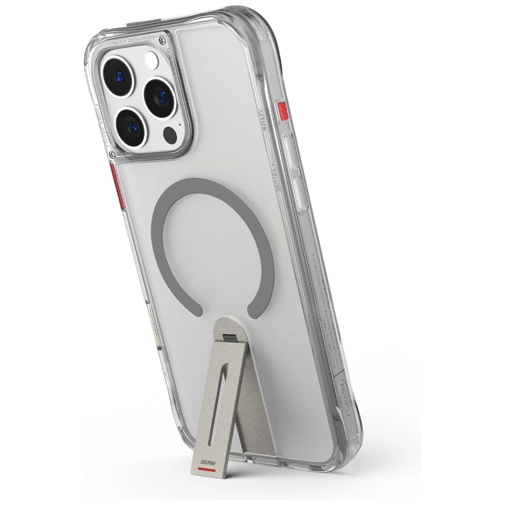Etui Skinarma Helix Magnetic Charging 360 Rotating Stand do iPhone 16 Pro Titanium