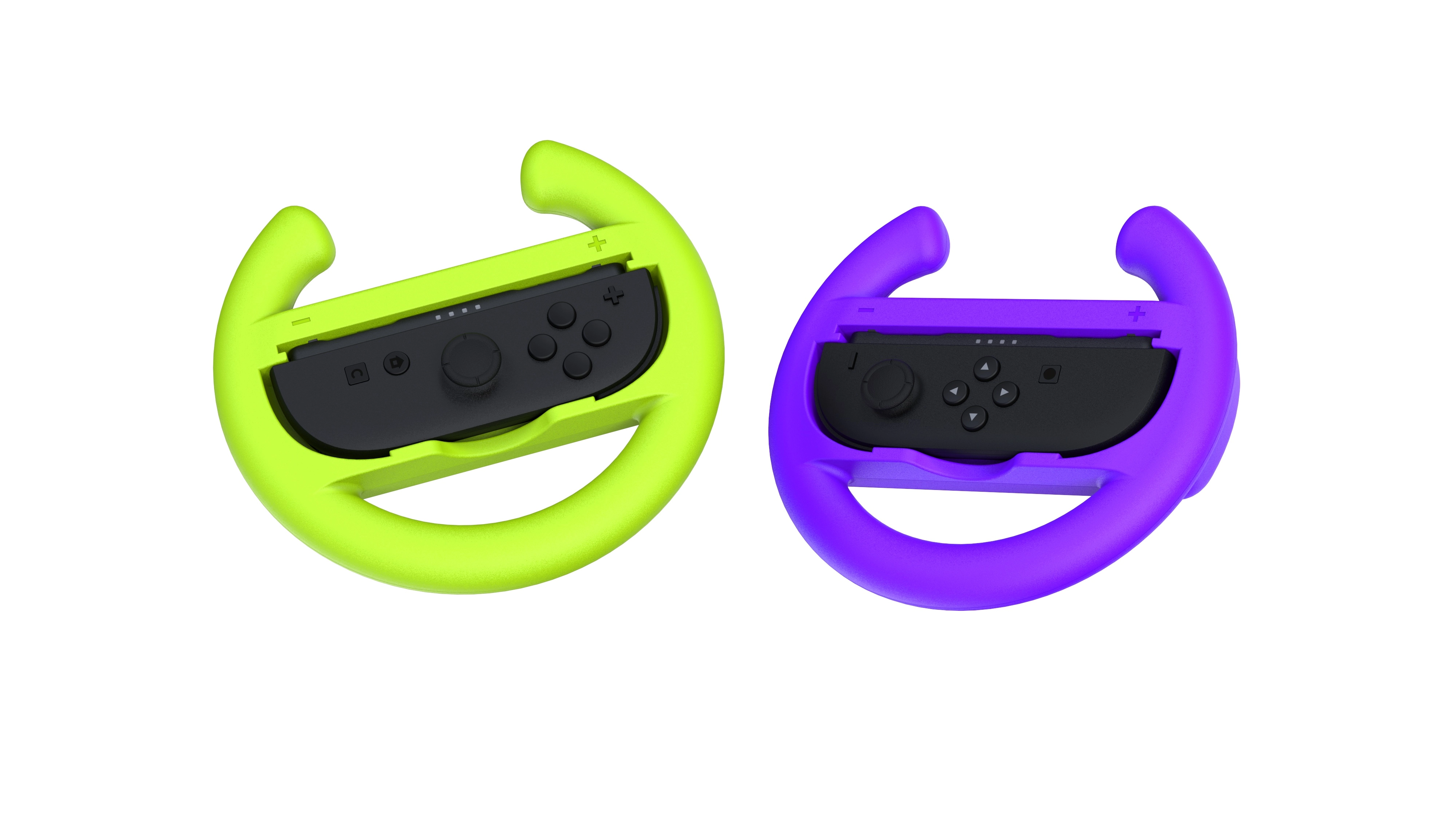 Kierownica Yaxo YGWSJCH02CM Joy-Con Wheels Set do Nintendo Switch 2 Żółto-fioletowy