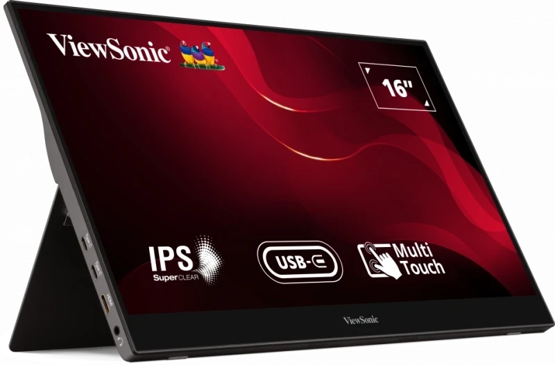 Monitor ViewSonic TD1655 15,6" Full HD IPS 60Hz 6,5ms Prenośny Dotykowy