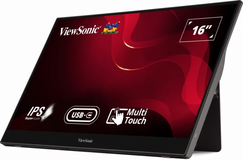 Monitor ViewSonic TD1655 15,6" Full HD IPS 60Hz 6,5ms Prenośny Dotykowy
