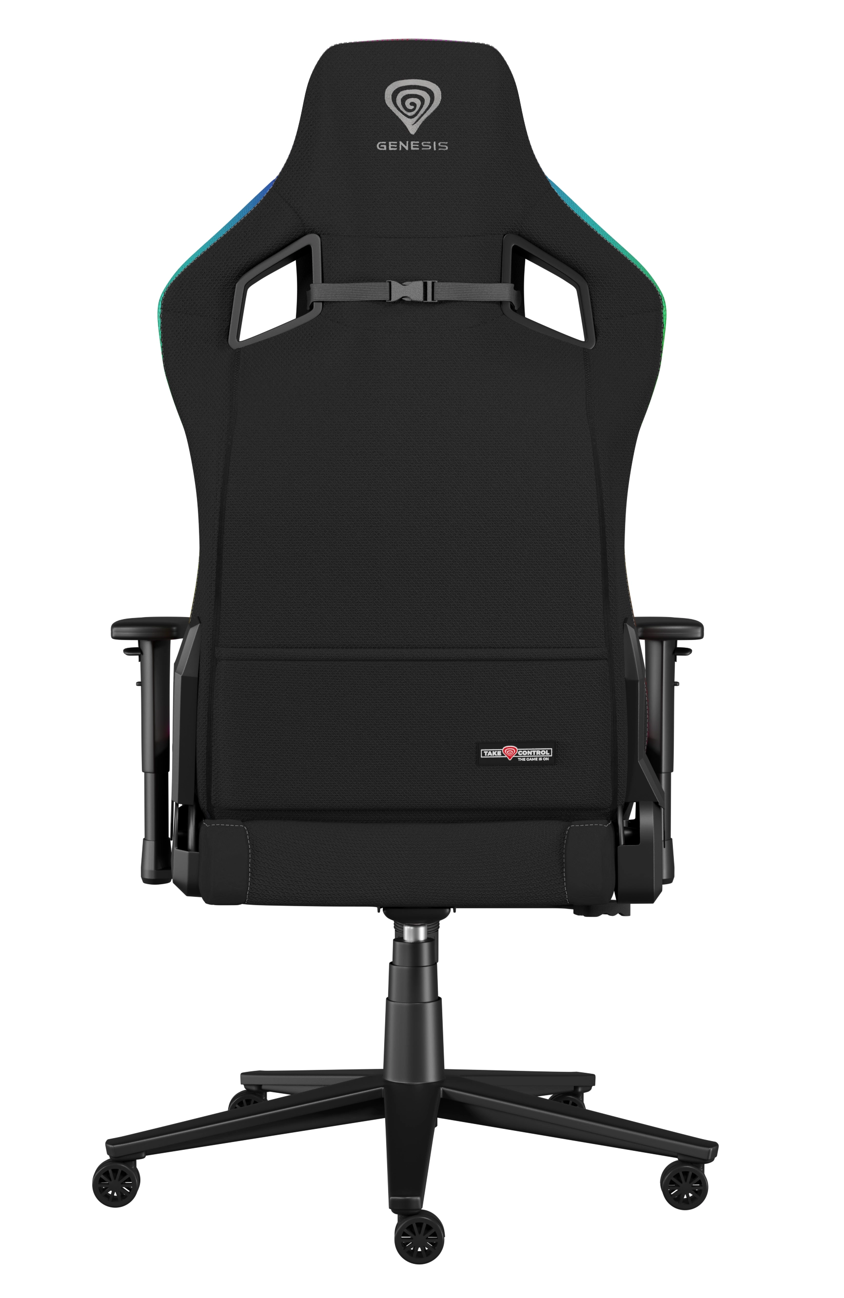 Fotel Genesis Trit 660 RGB Gamingowy do 150kg Tkanina Czarny