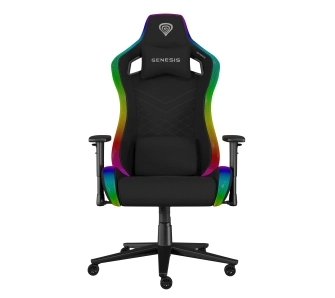 Fotel Genesis Trit 660 RGB Gamingowy do 150kg Tkanina Czarny