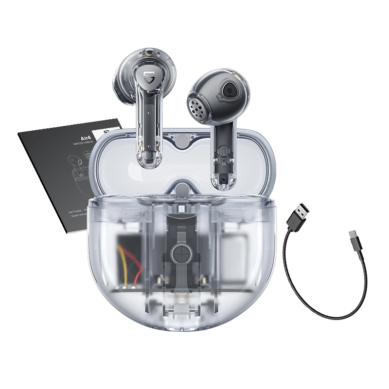 Słuchawki bezprzewodowe Soundpeats Air TP Douszne Bluetooth 5.3 Biały