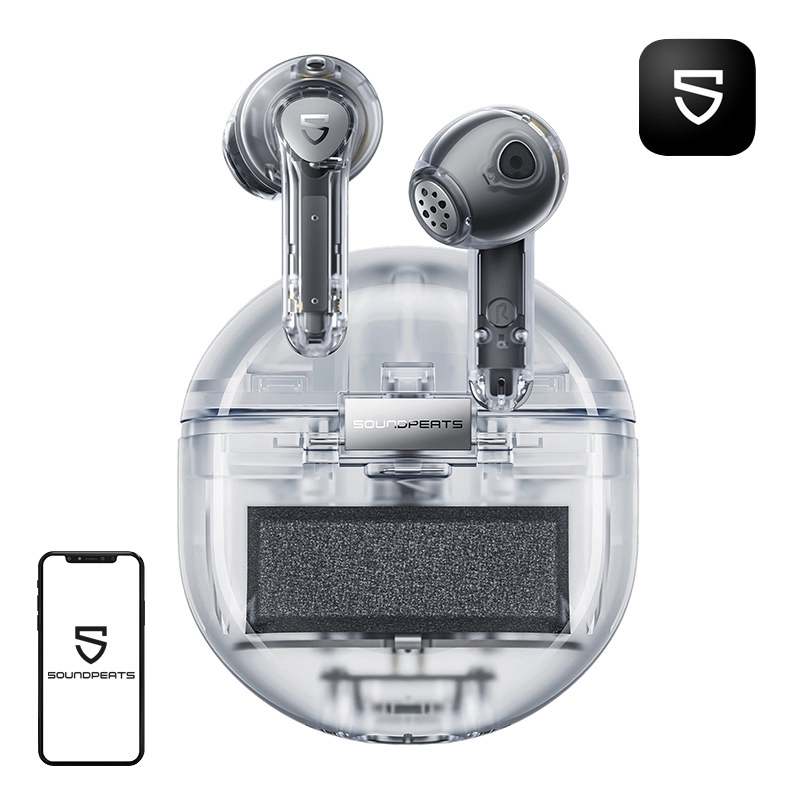 Słuchawki bezprzewodowe Soundpeats Air TP Douszne Bluetooth 5.3 Biały