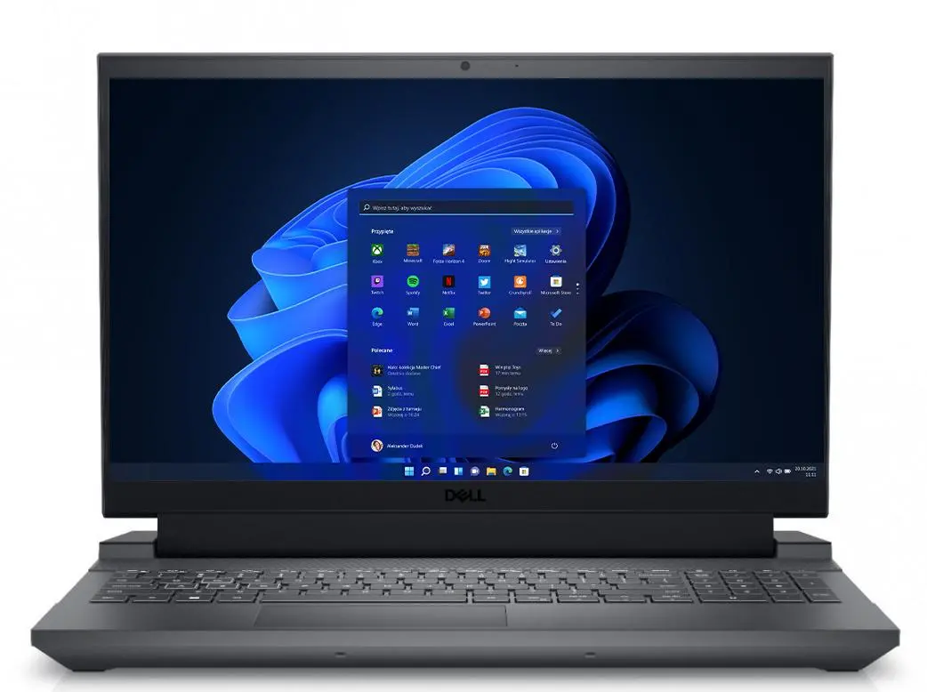 Laptop gamingowy Dell Inspiron G15 5530 15,6" 120Hz i5-13450HX 16GB RAM 512GB Dysk SSD RTX3050 Win11 Pro Szary