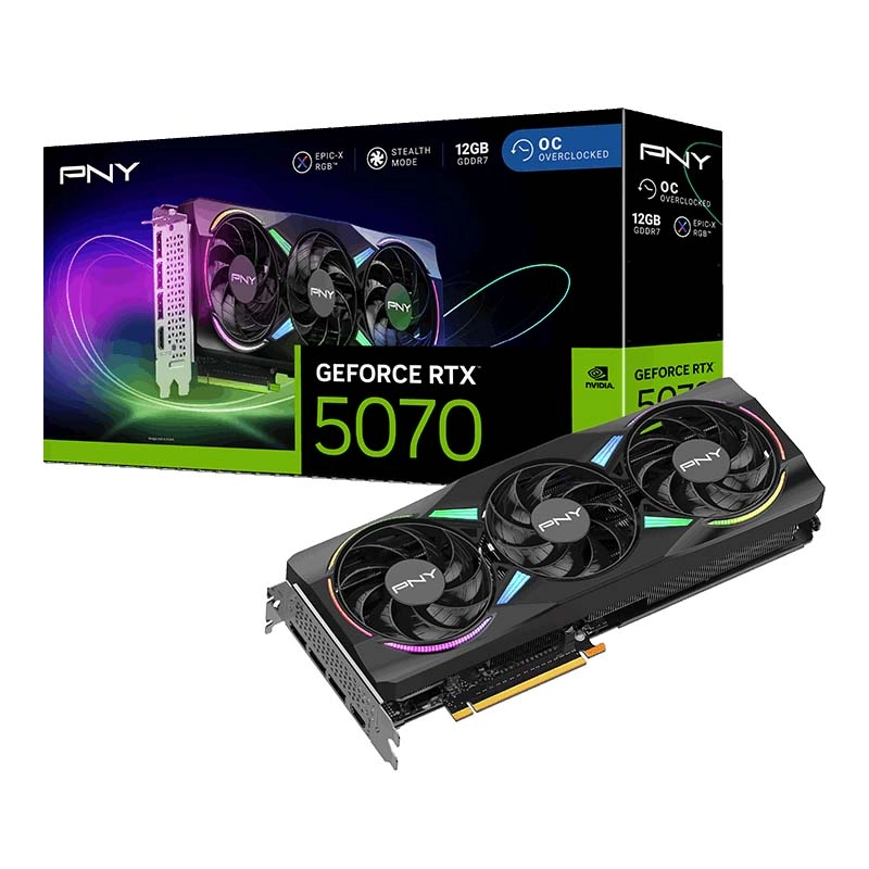 PNY GeForce RTX 5070 ARGB EPIC-X RGB 12GB GDDR7 192bit DLSS 4
