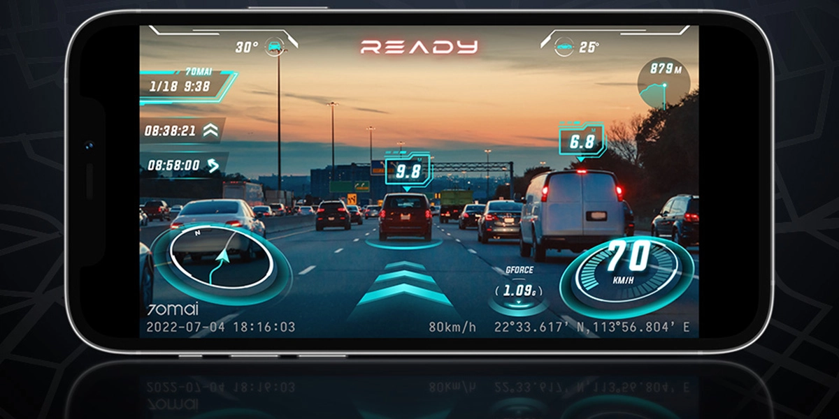 Wideorejestrator 70MAI X800 4K Dual Set + karta pamięci 256GB