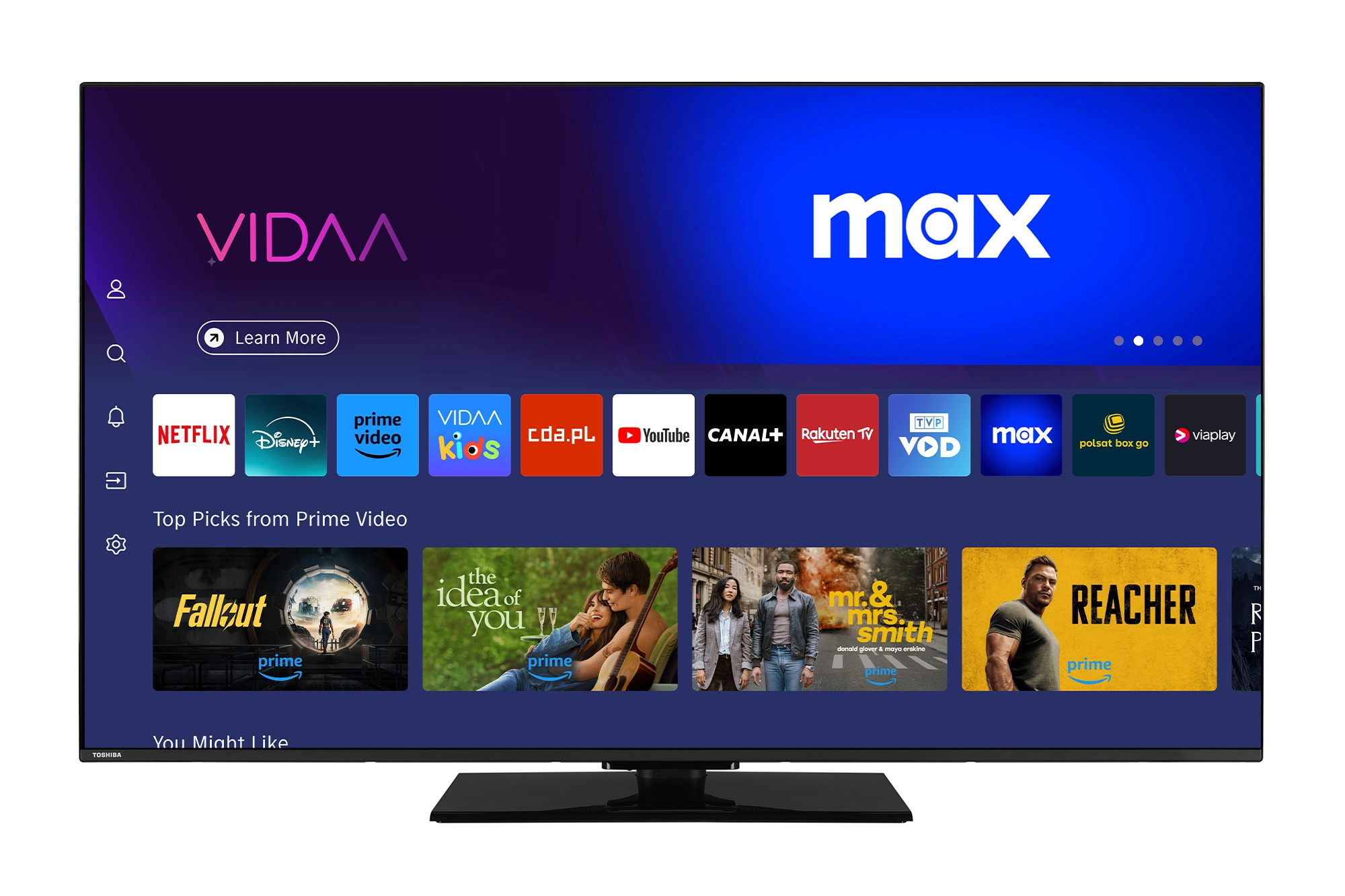 Telewizor Toshiba 65UV3F63DG 65" LED 4K Smart TV VIDAA Dolby Vision Dolby Atmos HDMI 2.1 DVB-T2