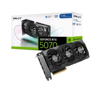 Karta graficzna PNY GeForce RTX 5070 Overclocked Triple Fan 12GB GDDR7 192bit DLSS 4