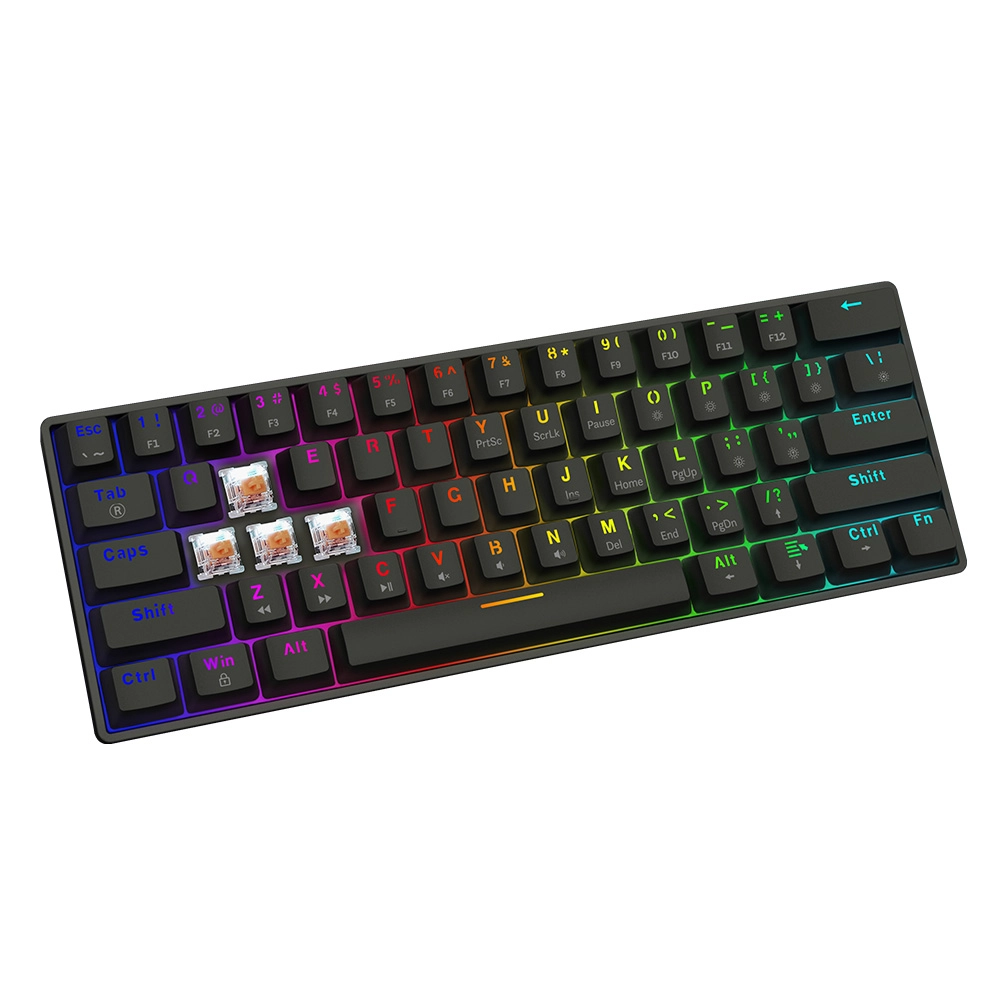 Klawiatura mechaniczna Savio Blackout X2 Outemu Peach Silent Hot Swap Czarny