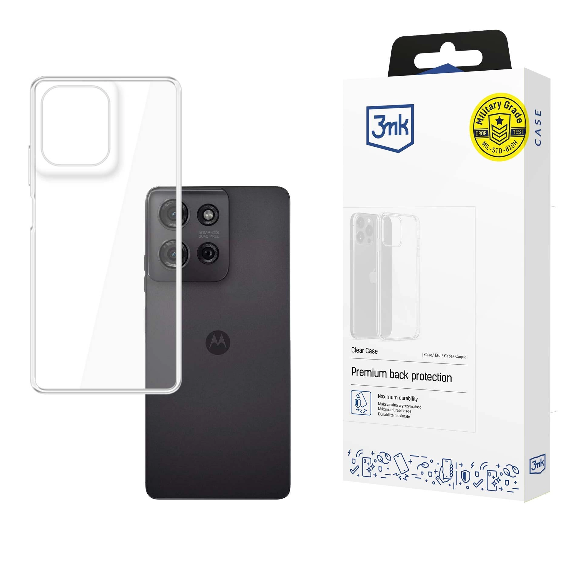Etui 3mk Clear Case do Motorola Moto G75 Przezroczysty