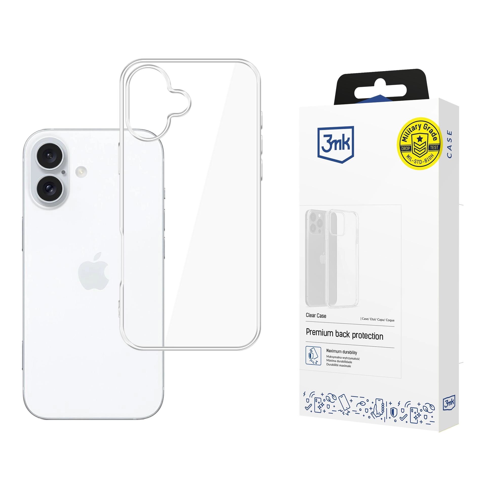 Etui 3mk Clear Case do iPhone 16 Plus Przezroczysty