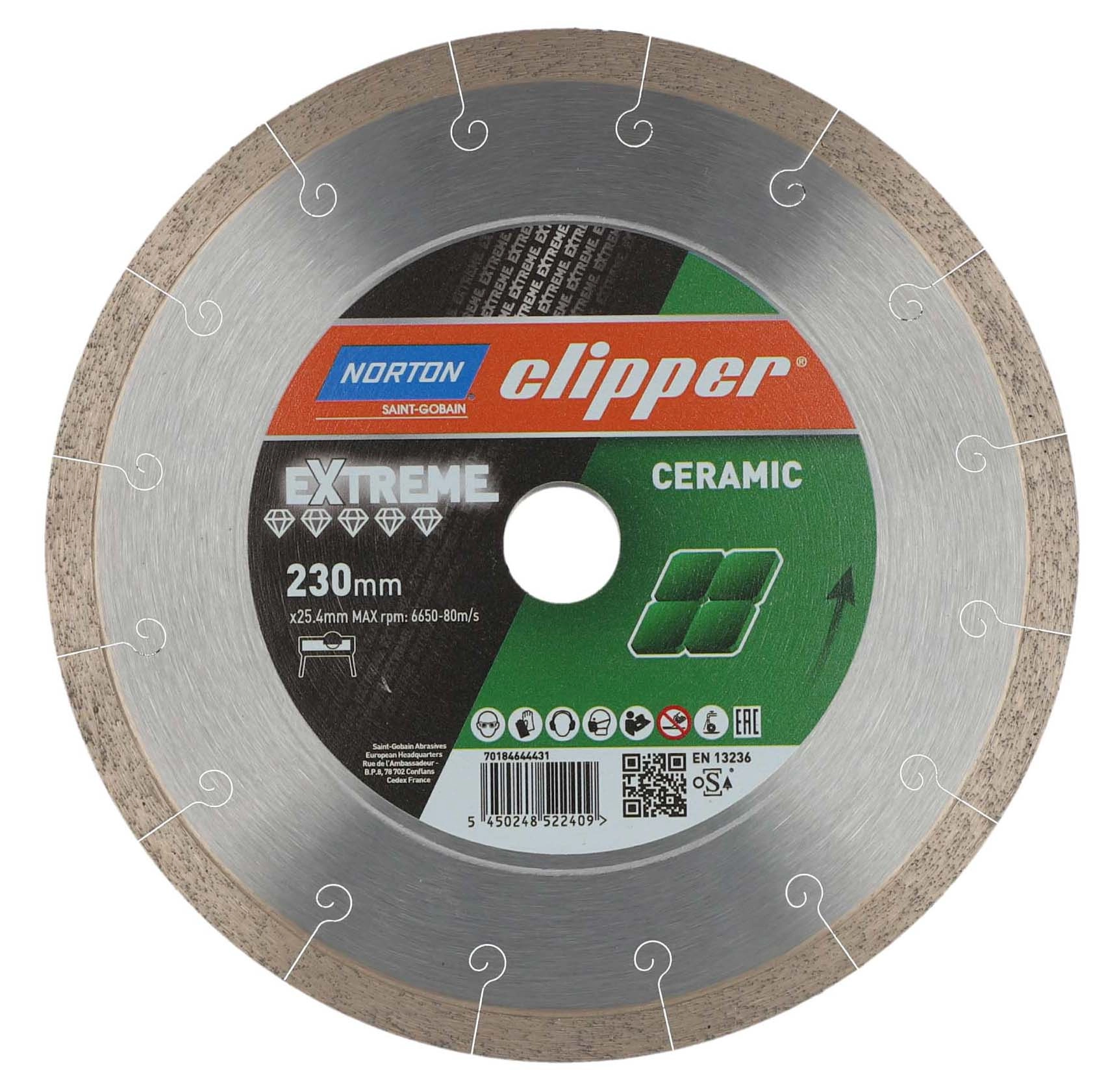 Tarcza diamentowa Norton Clipper Extreme Ceramic Silencio 230mm