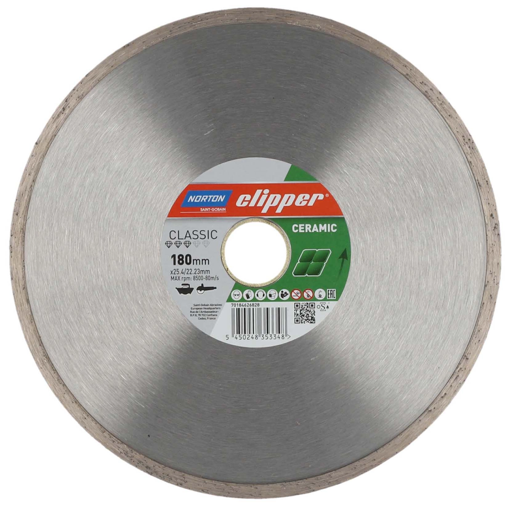 Tarcza diamentowa Norton Clipper Classic Ceram 180mm