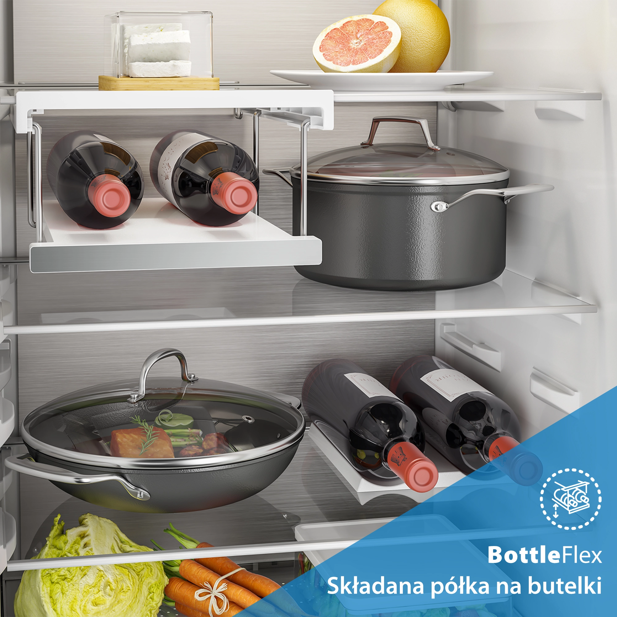 Lodówka Beko bPro700 B7RCNA407HXBR2 Pełny No Frost 203,5cm Komora świeżości Dark Inox