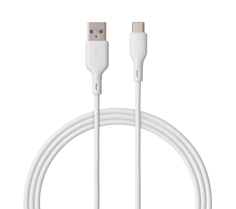 Kabel QUALO USB-A do USB-C 1,5m 3A Biały