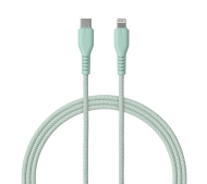QUALO USB-C do Lightning 1,5m 2,4A Zielony