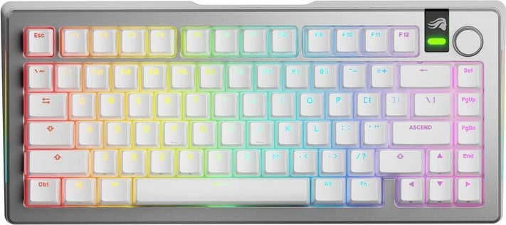 Klawiatura mechaniczna Glorious GMMK 3 Pro Wireless 75% Srebrny