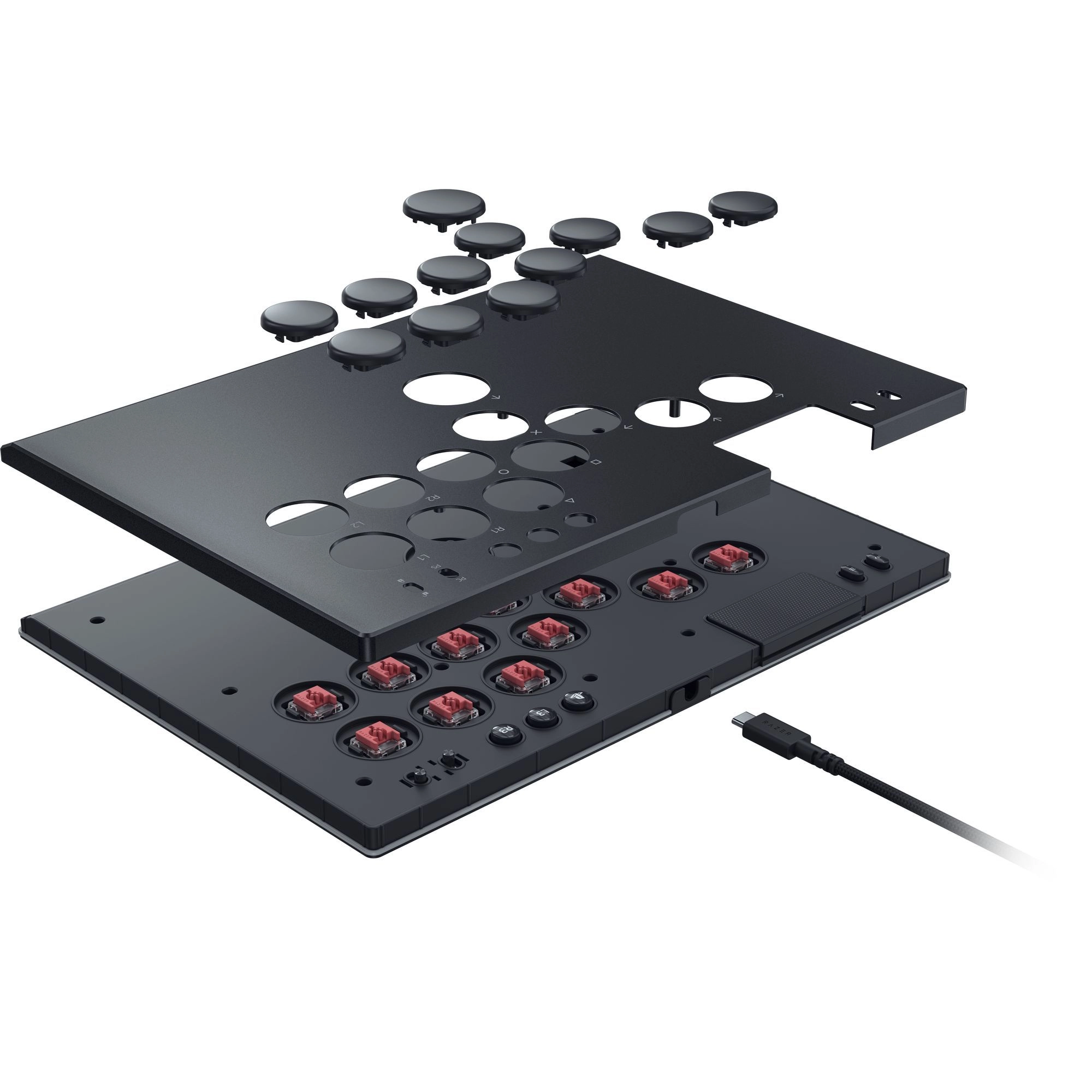 Kontroler Razer Kitsune do PC, PS5 Przewodowy Czarny
