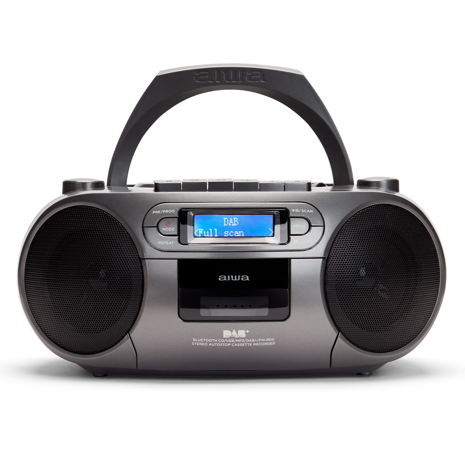 Radiomagnetofon Aiwa Boombox BBTC-660DAB/MG Bluetooth DAB+ Szary